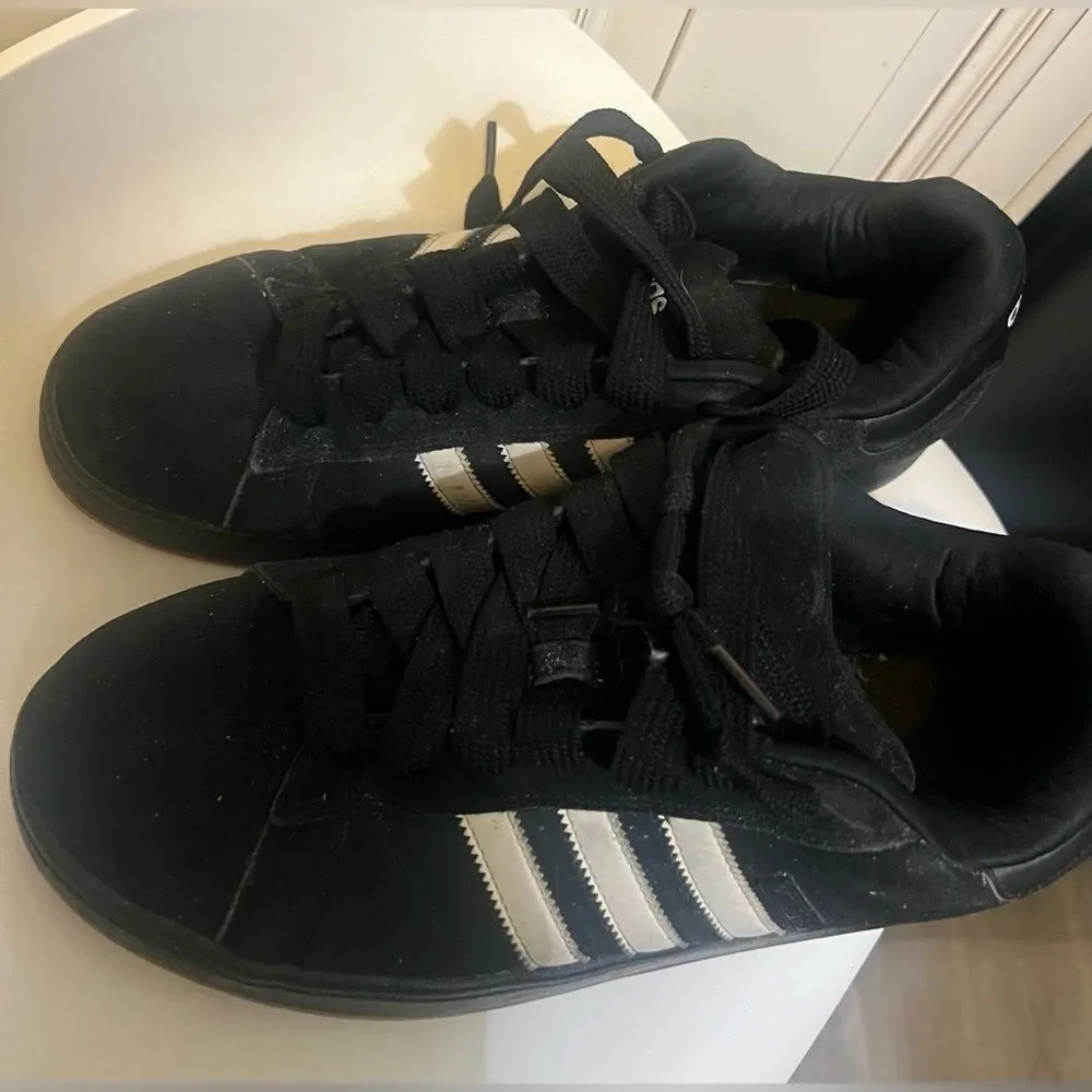 Adidas 056646 Black Suede Men Sneakers Size 11